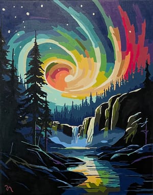                                                                   (Hand Painted Acrylic on Canvas)